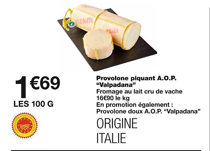 provolone piquant a.o.p. "valpadana"