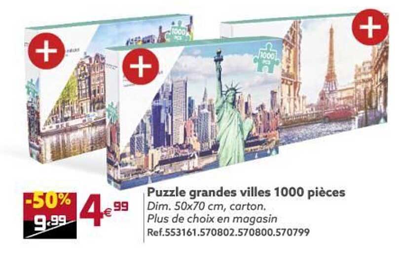puzzle grandes villes 1000 pièces