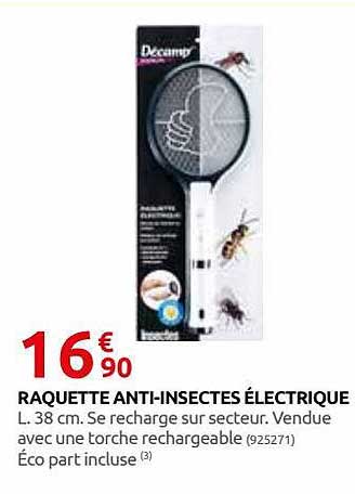 raquette anti-insectes électrique