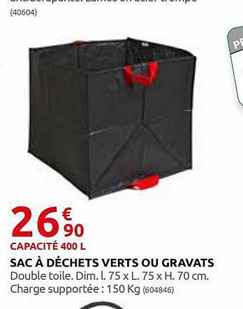 sac à déchets verts ou gravats