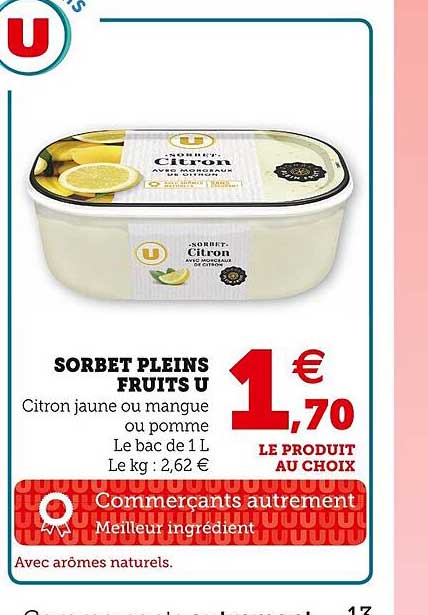 sorbet pleins fruits u