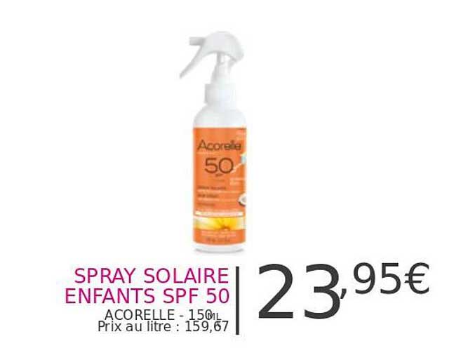spray solaire enfants spf 50