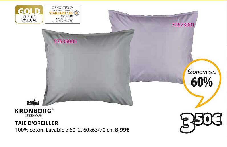 taie d'oreiller kronborg