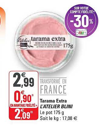 tarama extra l'atelier blini