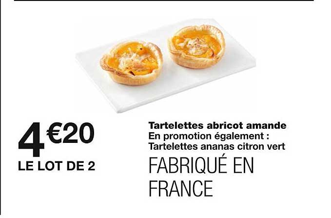 Tartelettes Abricot Amande