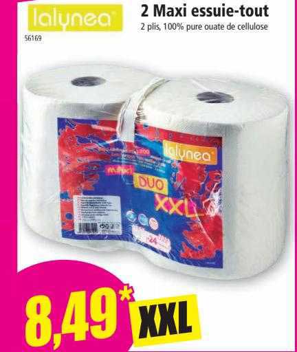 2 maxi essuie-tout lalynea