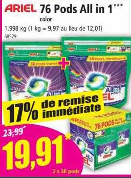 76 pods all in 1 color ariel