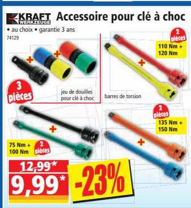 accessoire pour clé à choc kraft werkzeuge