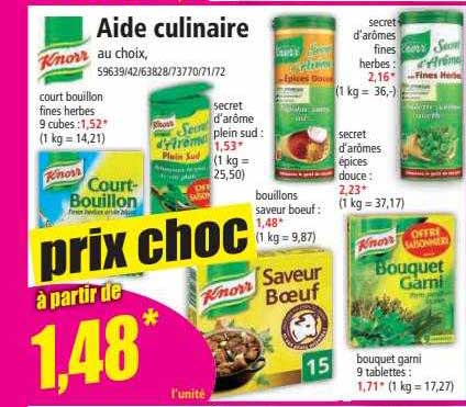 aide culinaire knorr