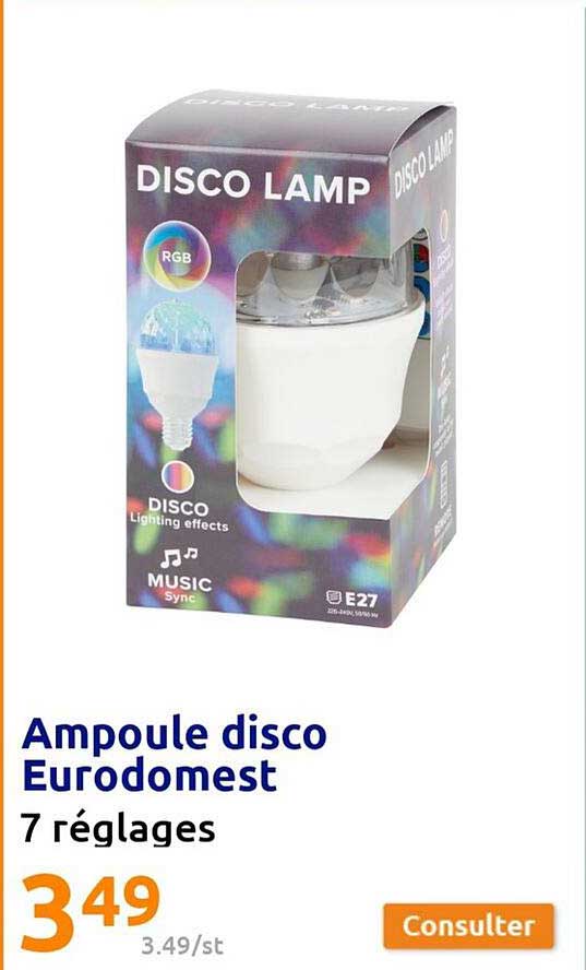 ampoule disco eurodomest