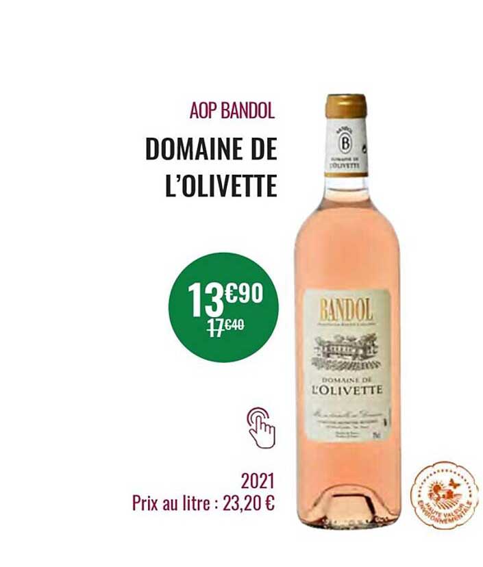 aop bandol domaine de l'olivette