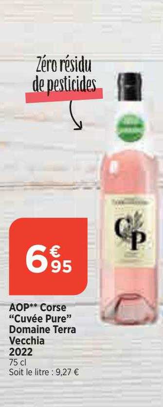 aop corse "cuvée pure" domaine terra vecchia 2022