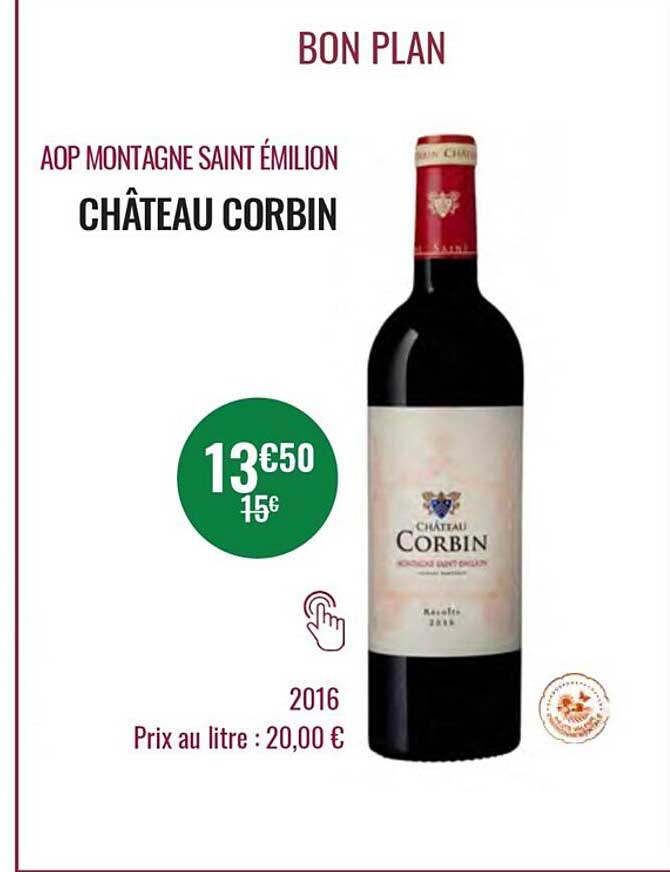 aop montagne saint émilion château corbin 2016