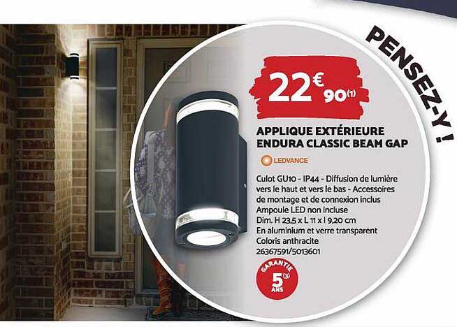 applique extérieure endura classic beam gap