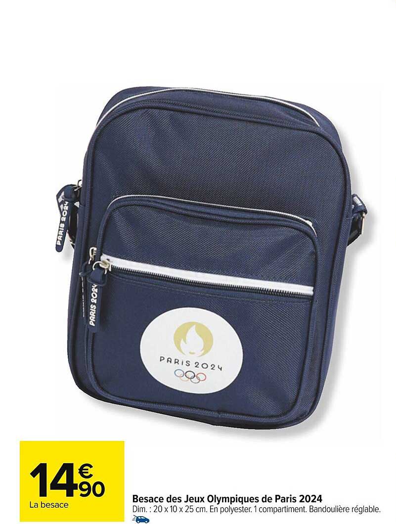 besace des jeux olympiques de paris 2024