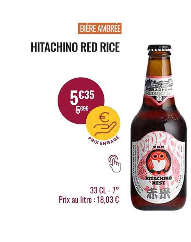 bière ambrée hitachino red rice