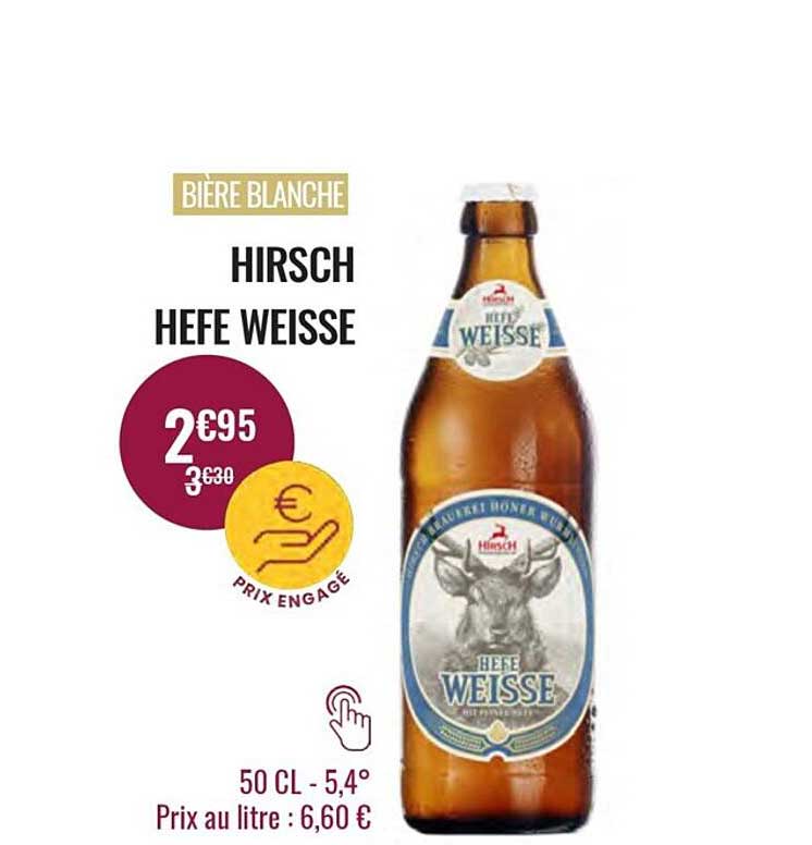 bière blanche hirsch hefe weisse