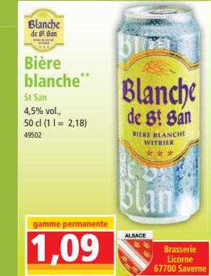 bière blanche st san