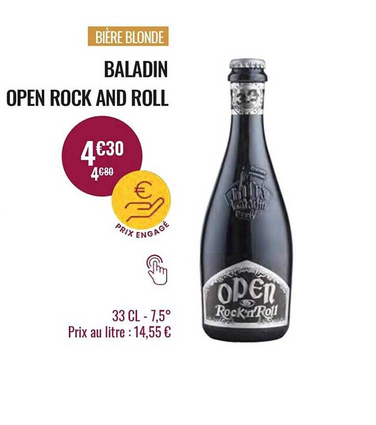 bière blonde baladin open rock and roll