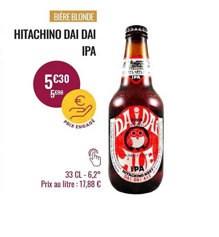 bière blonde hitachino dai dai ipa