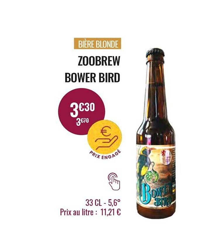 bière blonde zoobrew bower bird
