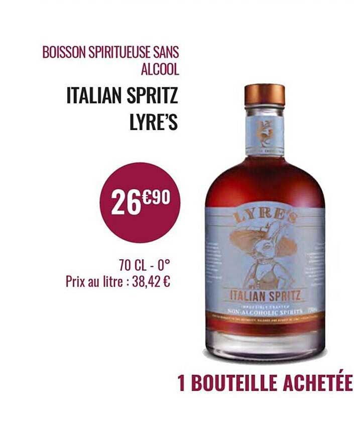boisson spiritueuse sans alcool italian spritz lyre's