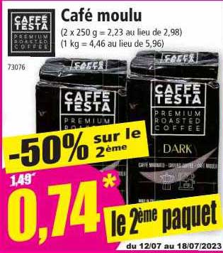 café moulu caffé testa