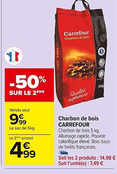 Charbon De Bois Carrefour