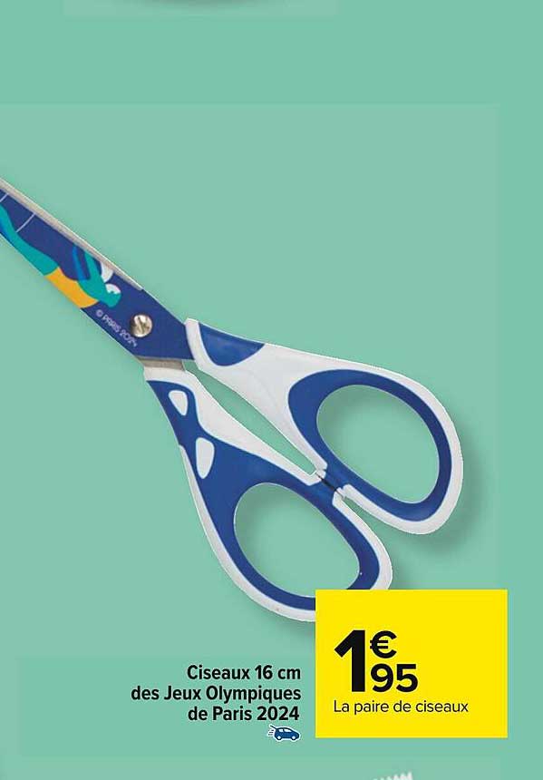 Ciseaux 16 Cm Des Jeux Olympiques De Paris 2024