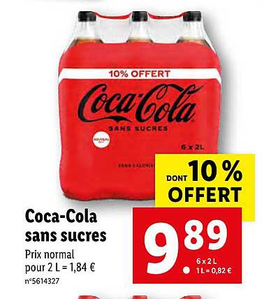 coca-cola sans sucres