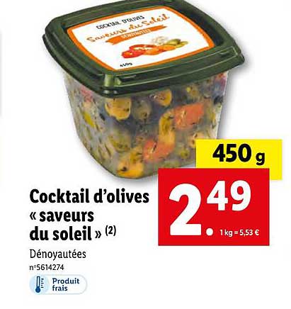 Cocktail D'olives Saveurs Du Soleil