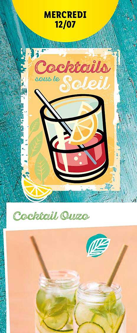 cocktail sous le soleil, cocktail ouzo