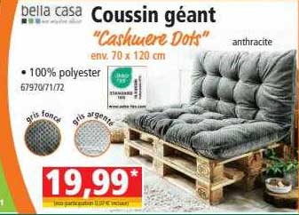 coussin géant "cashmere dots"