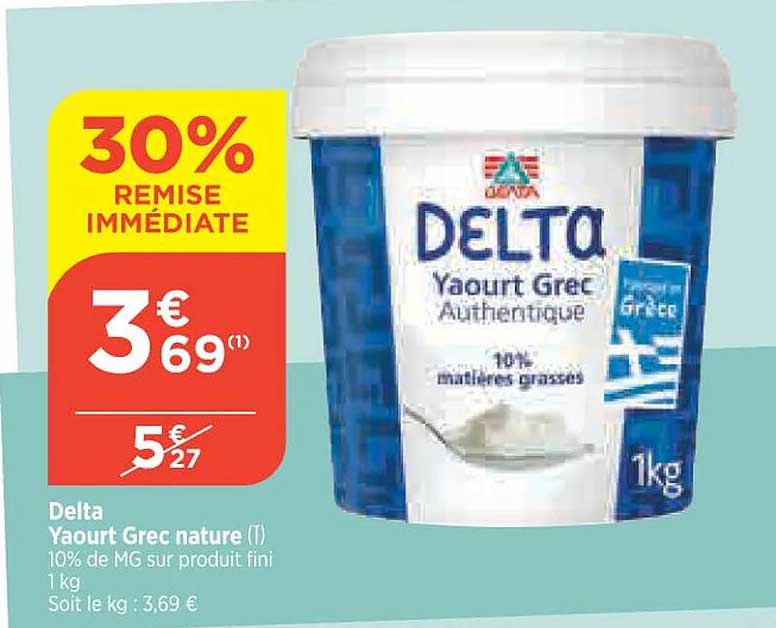 delta yaourt grec nature
