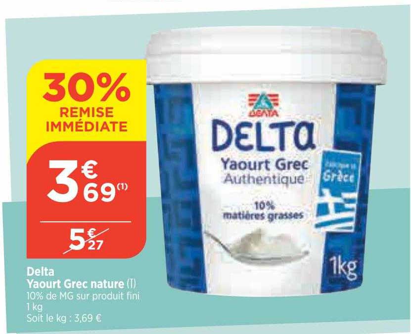 delta yaourt grec nature