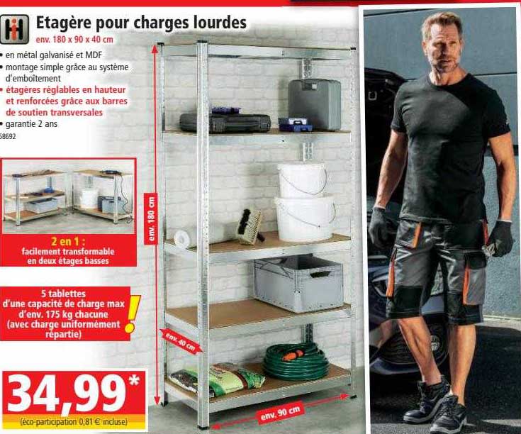 étagère pour charges lourdes