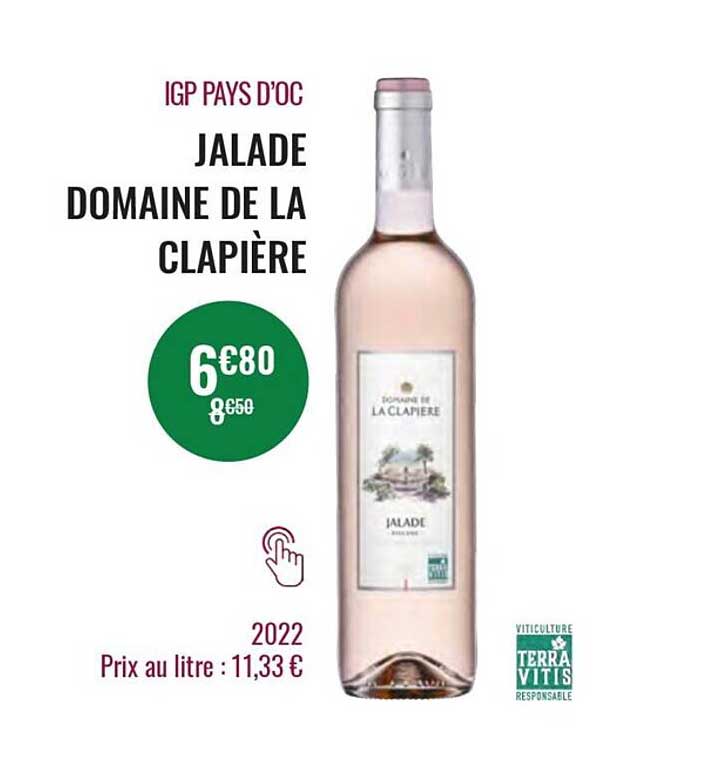 igp pays d'oc jalade domaine de la clapière