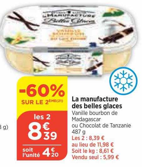 la manufacture des belles glaces
