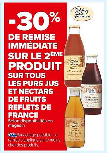 Les Purs Jus Et Nectars  De Fruits Reflets De France
