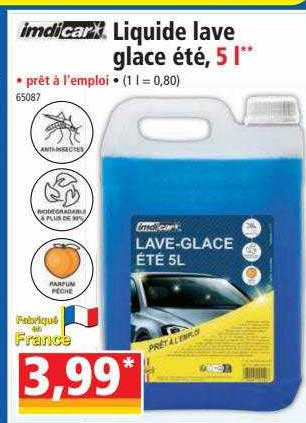 liquide lave glace été, 5l imdicar