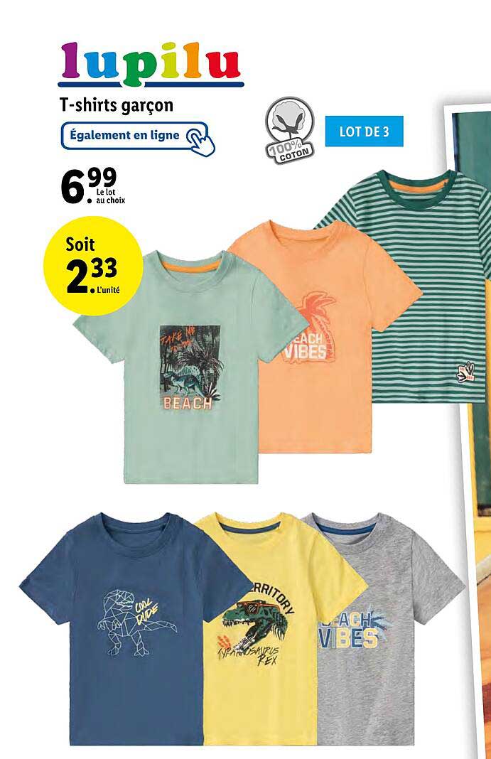 lupilu t-shirt garcon