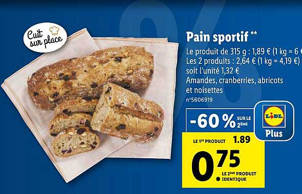 pain sportif