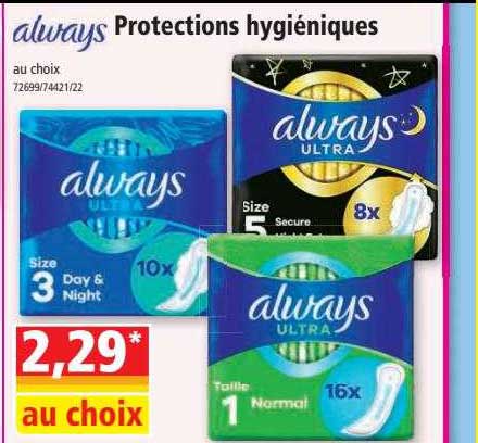 protections hygiéniques always