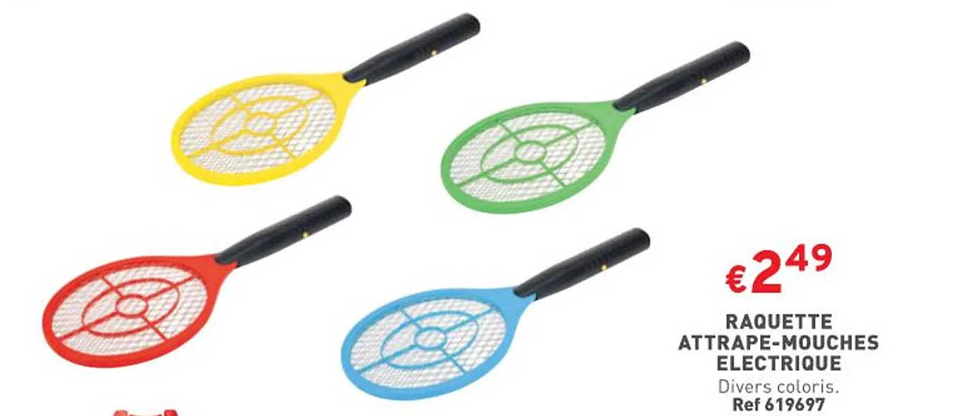 raquette attrape-mouches électrique
