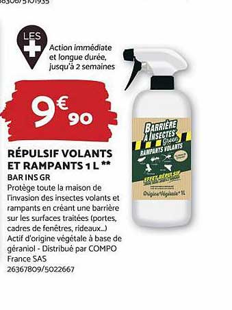 répulsif volants et rampants 1l
