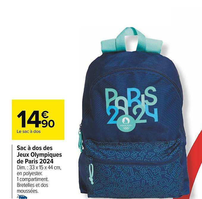 Sac à Dos Des Jeux Olympiques De Paris 2024