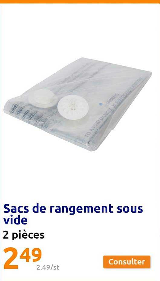 sacs de rangement sous vide