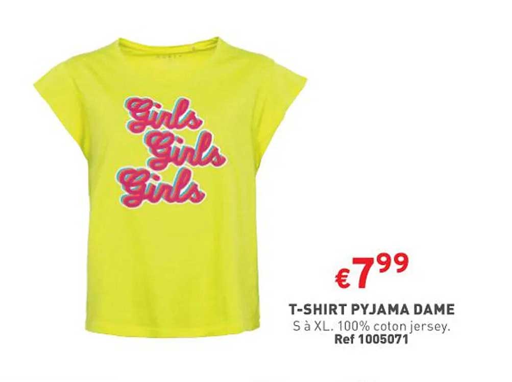 t-shirt pyjama dame
