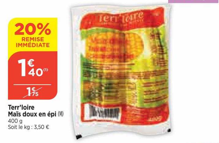 terr'loire maïs doux en épi
