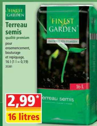 terreau semis qualité premium finest garden